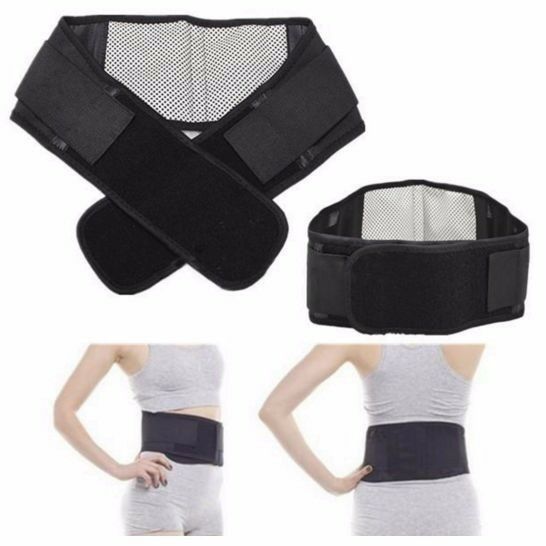 Adjustable Lower Back Support Heating Magnetic Belt Brace Pain Relief Waist