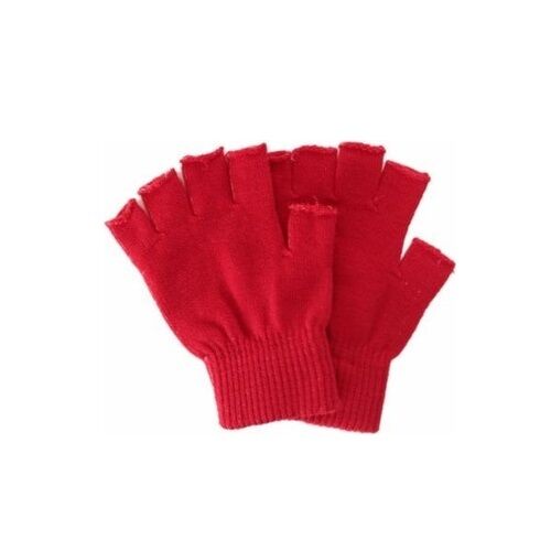 Fingerless Knitted Woven Gloves Winter Accessory Glove Black Navy Red Brown