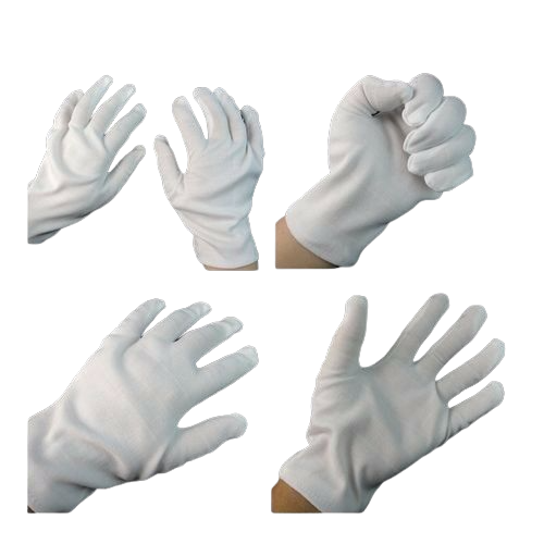 5 Pairs 10 Pcs White Work Jewellery Handling Costume Cotton Soft Thin Gloves