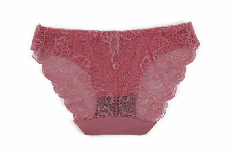 Womens Sexy Underwear With Lace Back Panties Undies Lingerie Musk Pink