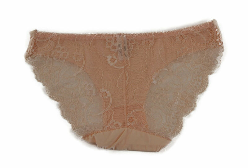 Womens Sexy Underwear With Lace Back Panties Undies Lingerie Soft Peach