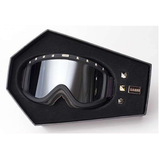 Sabre Snow Goggles Snowboarding Skiing Black Frame Silver Lens Sn1005a