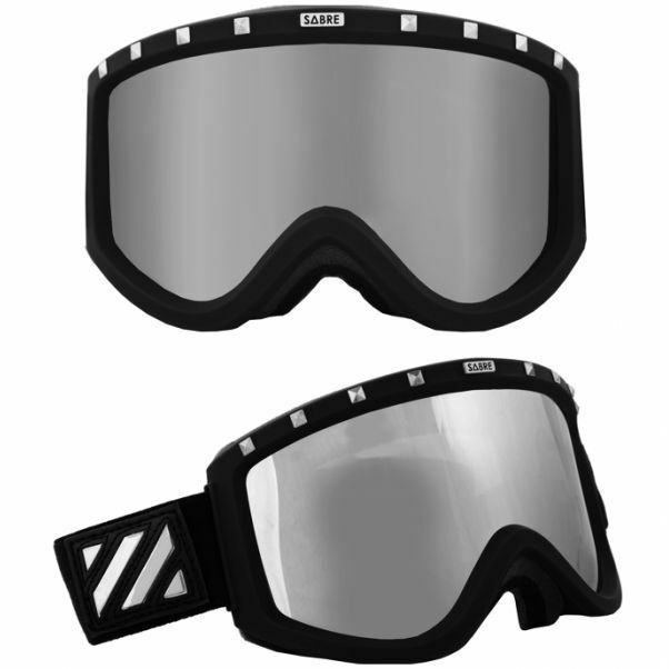Sabre Snow Goggles Snowboarding Ski Skiing Black Lens Sn1005a + Free 2nd Frames