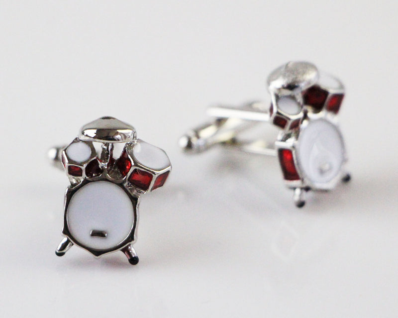 Mens Drum Set Cufflinks