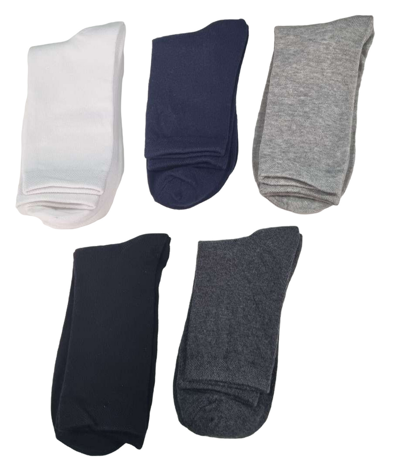Mens Mens Cotton Business Thin Socks - Black Grey Teal - Pack Of 1 2 Or 3