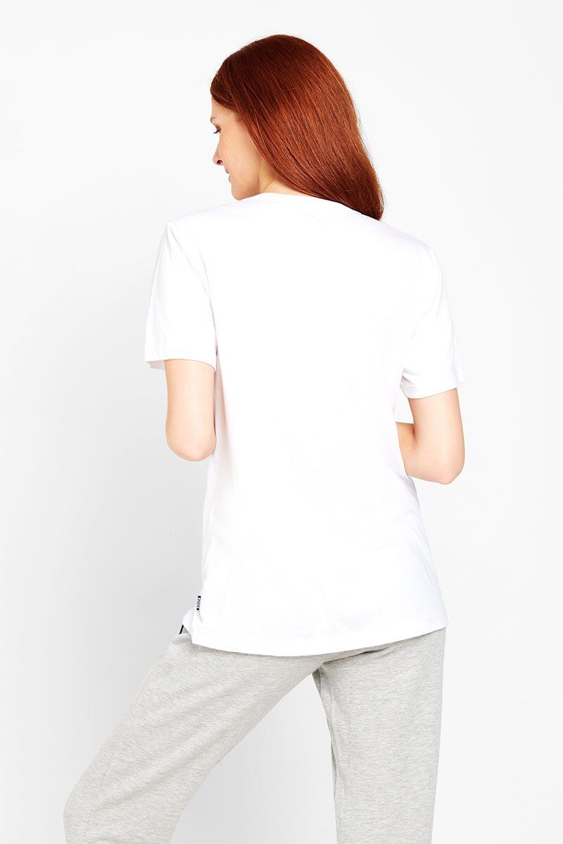 Bonds Womens Core Crew Tee Cotton T-Shirt White