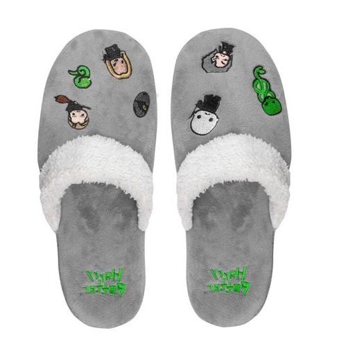 Mens Harry Potter Dark Arts Kawaii Slippers Kawaii Dark Arts - Grey