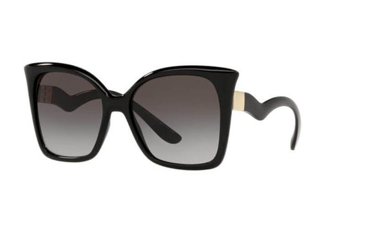 Womens Dolce & Gabbana DG6168 Sunglasses Black/ Light Grey Gradient