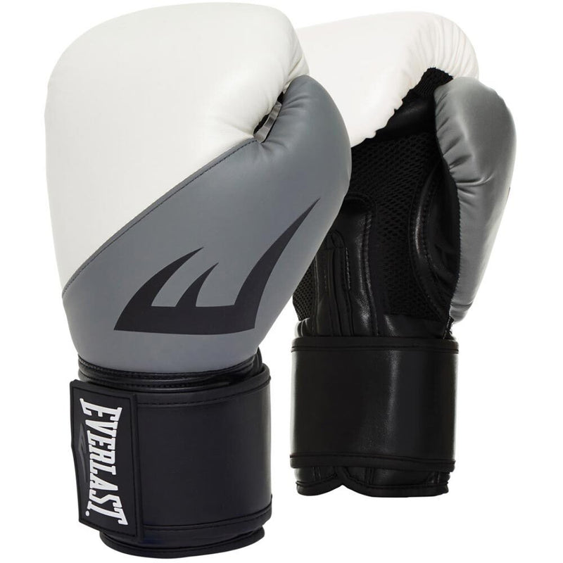 Everlast Unisex Ex Training Boxing Gloves 12Oz Gloss White/Grey