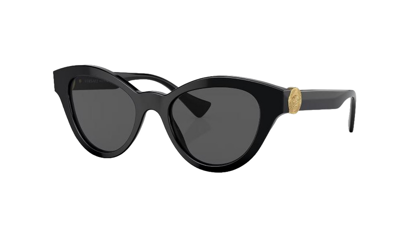 Womens Versace Sunglasses Ve4435 Black/ Dark Grey Sunnies