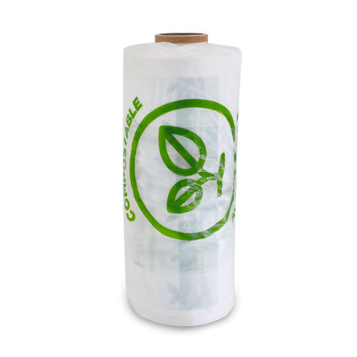 2 x Compostable Printed Produce Food Roll Bags Freezer Supermarket Bag