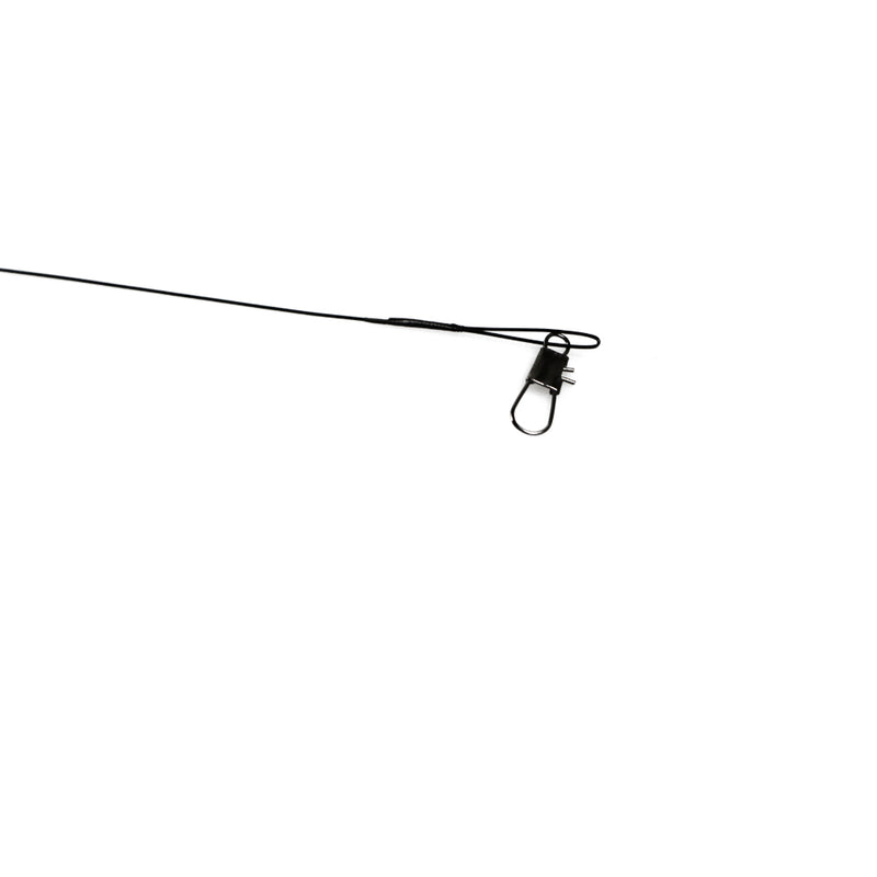 360 X Black Fishing Stainless Steel Leaders With Snap & Swivles 6"Long Tackle