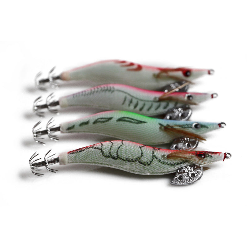 12 X Squid Jigs Lure 3.0 Egi Glow Tail Tackle Calamari Squid Jig Fishing Lures