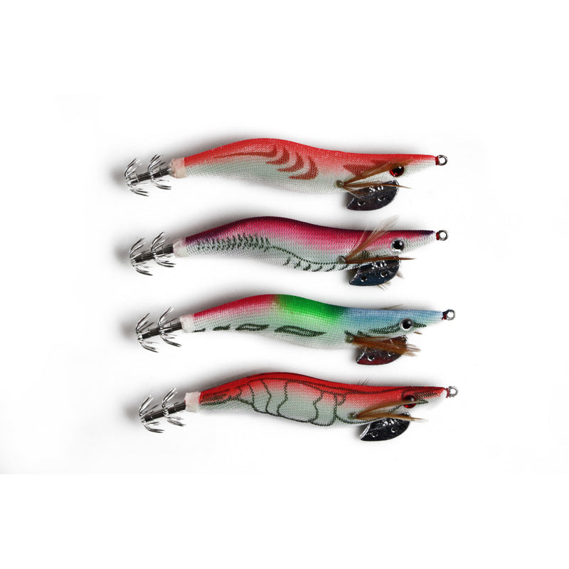 8 x Squid Jigs Lure 3.0 Egi Glow Tail Tackle Calamari Squid Jig Fishing Lures