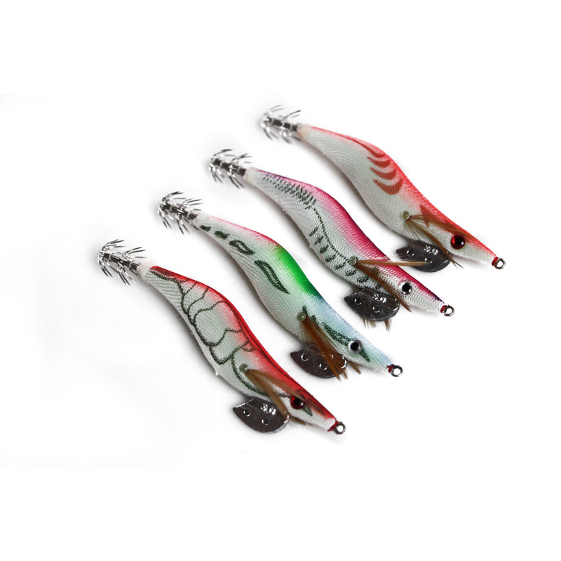 8 x Squid Jigs Lure 3.0 Egi Glow Tail Tackle Calamari Squid Jig Fishing Lures