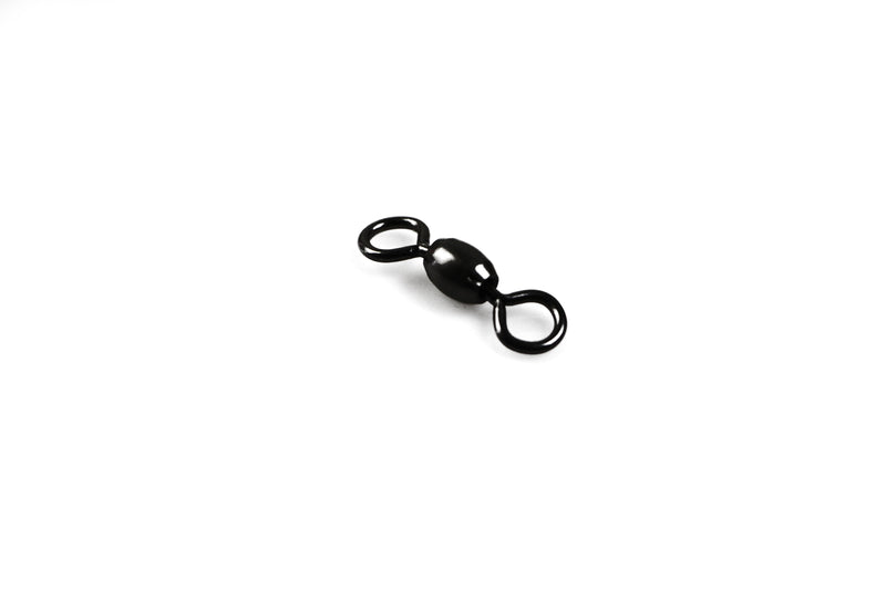 300Pcs X Black Brass Barrel Fishing Swivel Ball Bearing Tackle Swivels