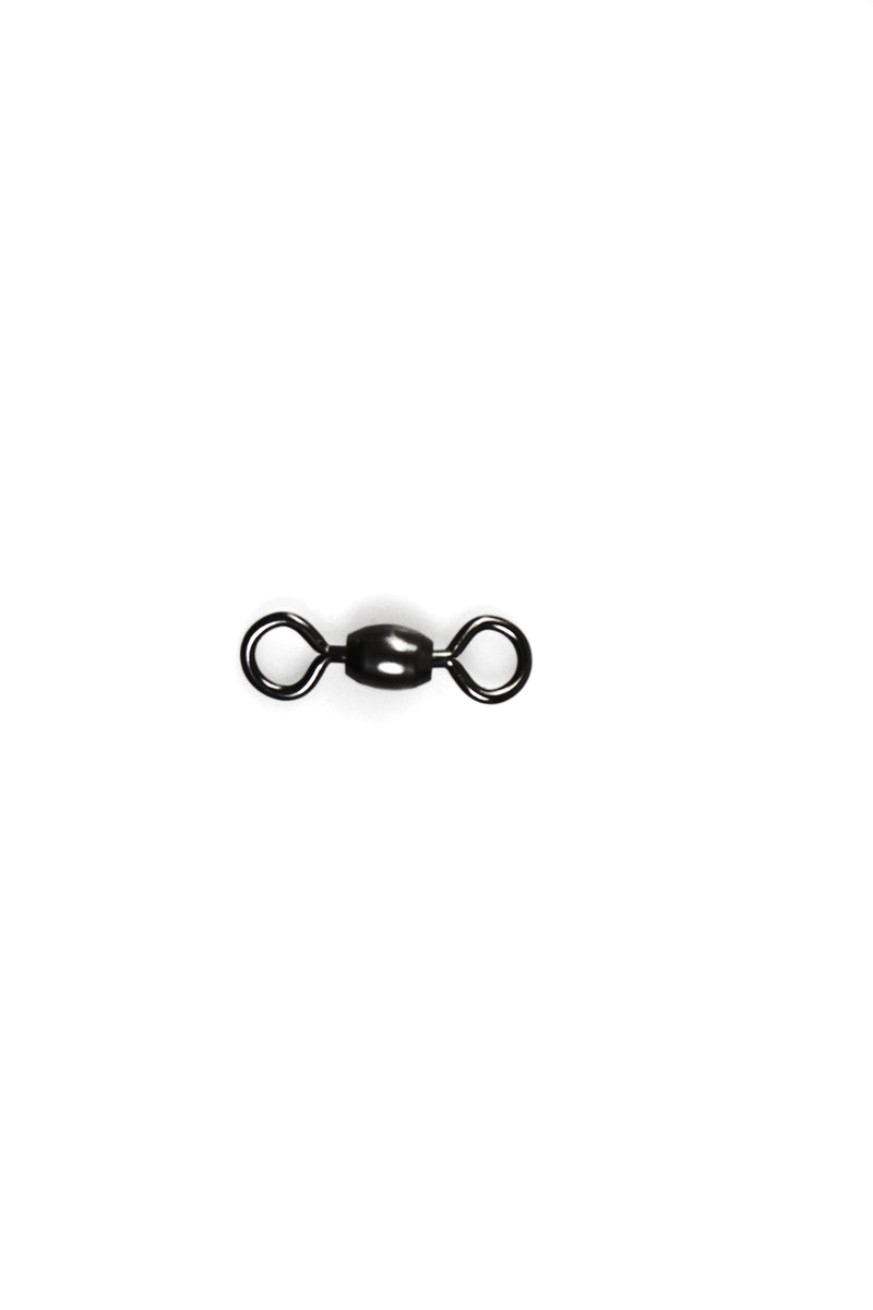 300Pcs X Black Brass Barrel Fishing Swivel Ball Bearing Tackle Swivels