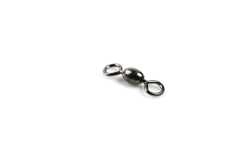 90Pcs X Silver Brass Barrel Fishing Swivel Ball Bearing Tackle Swivels