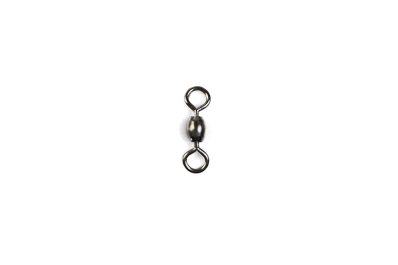 150Pcs X Silver Brass Barrel Fishing Swivel Ball Bearing Tackle Swivels