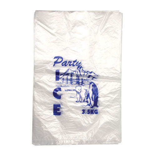 500 X Printed 3.5Kg Hdpe Party Ice Bag