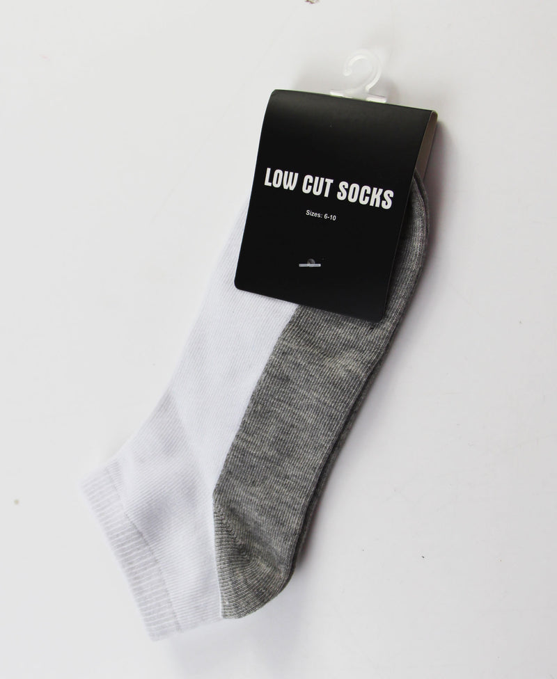 24 X Mens Low Cut White Black Blue Grey Sport Casual Socks Bulk Pack