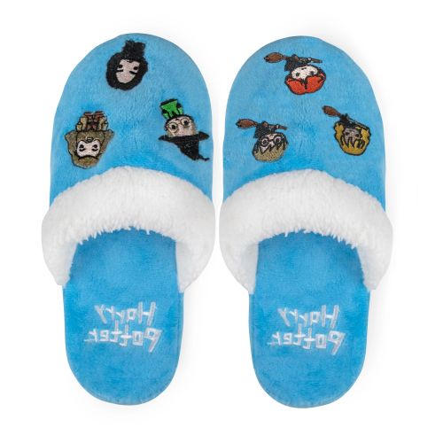 Unisex Kids Harry Potter Hogwarts Kawaii Slippers Kawaii HP Friends -Light Blue