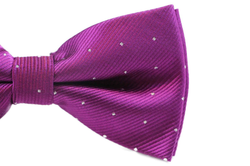 Mens Burgundy With Silver Stars Matching Bow Tie & Pocket Square Set