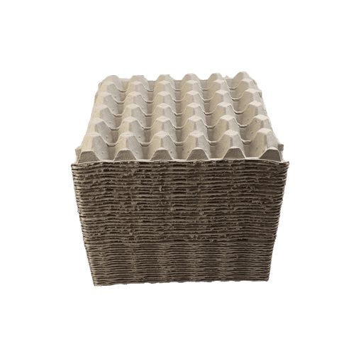 75 X Grey Pocket Egg Trays Cardboard Fillers For 30 Eggs