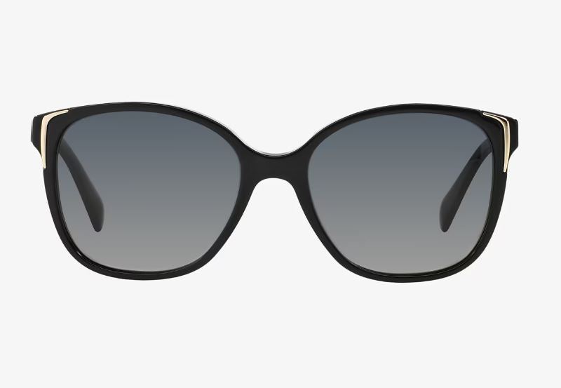 Womens Prada Sunglasses Pr 01Os Conceptual Black Polarized Sunnies