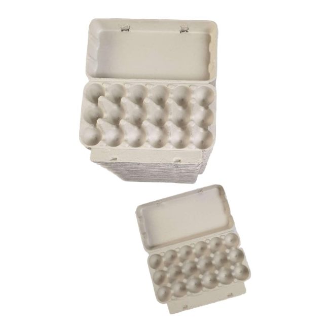 100 X Grey Quail Egg Cartons For 18 Eggs