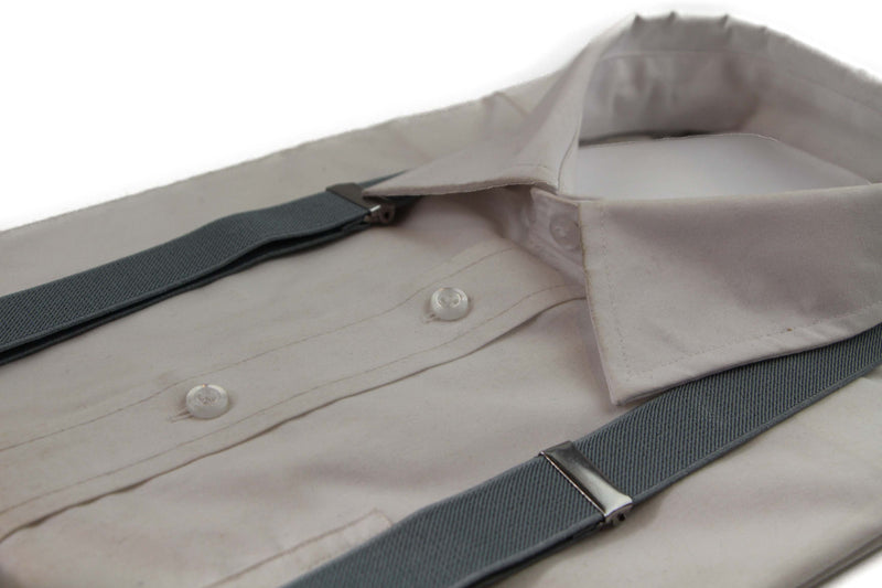 Boys Adjustable Dark Grey 65Cms Suspenders