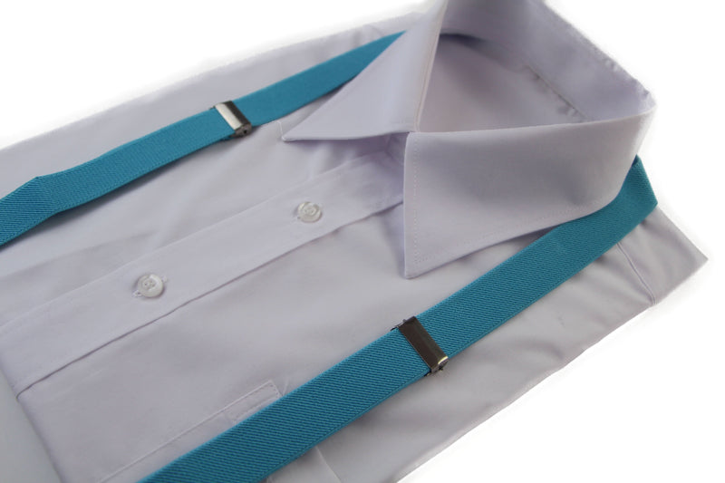 Boys Adjustable Aqua 65Cms Suspenders