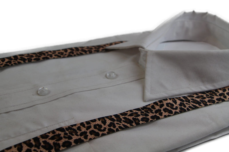Boys Adjustable Natural Leopard Patterned Suspenders - Zasel Home of Big Brands
