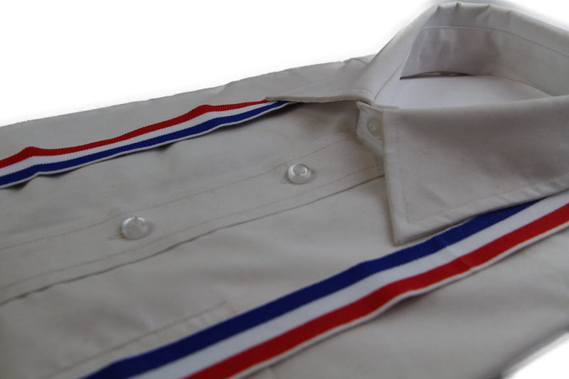 Boys Adjustable Blue, White & Red Striped Patterned Suspenders - Zasel Home of Big Brands