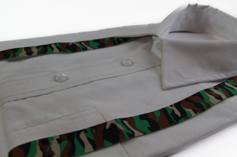 Boys Adjustable Army Camouflage Patterned Suspenders - Zasel Home of Big Brands