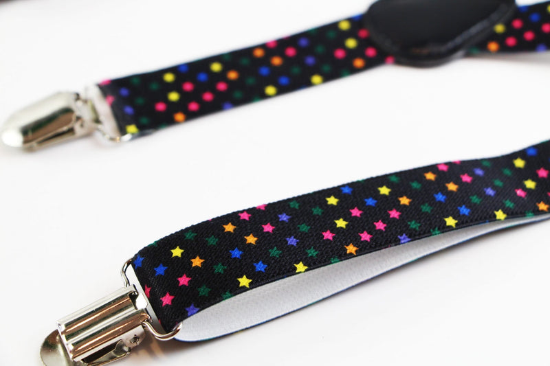 Boys Adjustable Multicoloured Stars Patterned Suspenders - Zasel Home of Big Brands