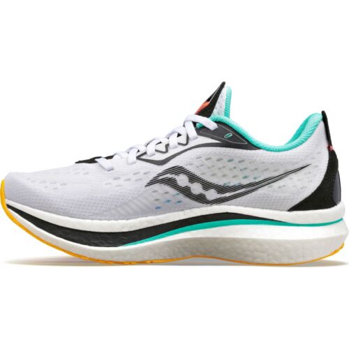 Womens Saucony Endorphin Speed 2 White / Black / Vizi Athletic Training Shoes