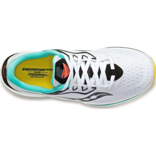 Womens Saucony Endorphin Speed 2 White / Black / Vizi Athletic Training Shoes