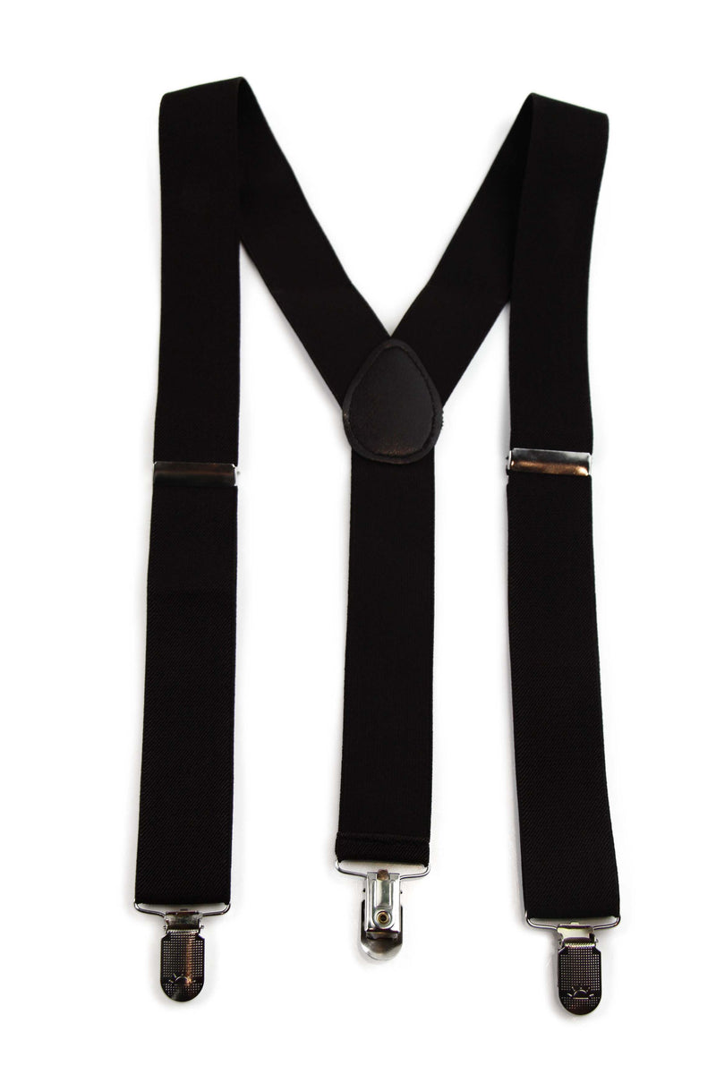 Wide Heavy Duty Adjustable 100cm Dark Brown Adult Mens Suspenders
