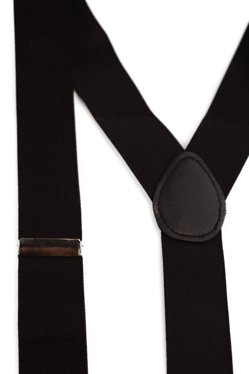Wide Heavy Duty Adjustable 100cm Dark Brown Adult Mens Suspenders