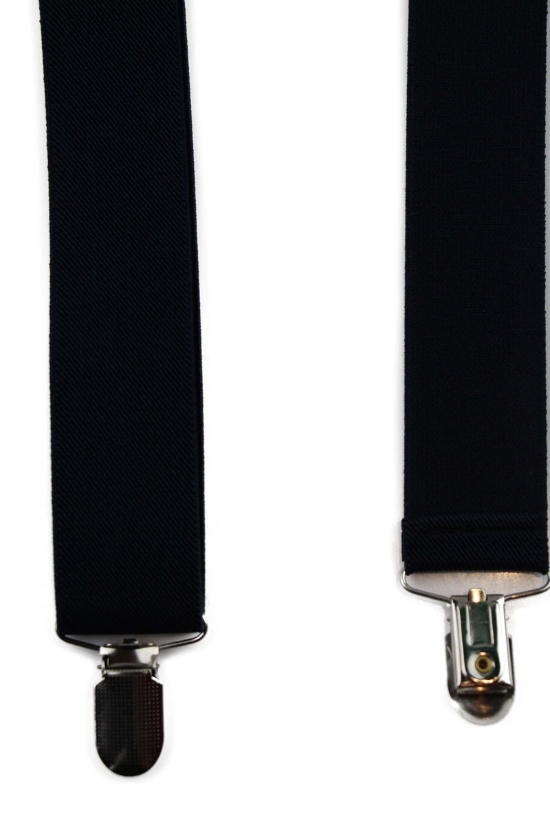 Wide Heavy Duty Adjustable 100cm Navy Adult Mens Suspenders