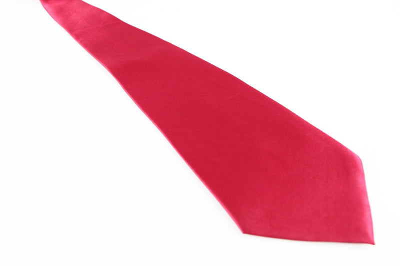 Mens Dark Red 10cm Plain Neck Tie