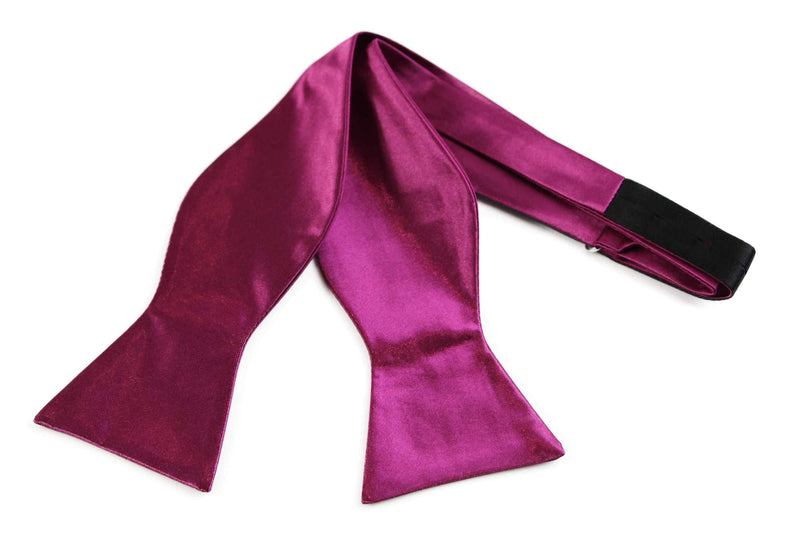 Mens Burgundy Self Tie Bow Tie