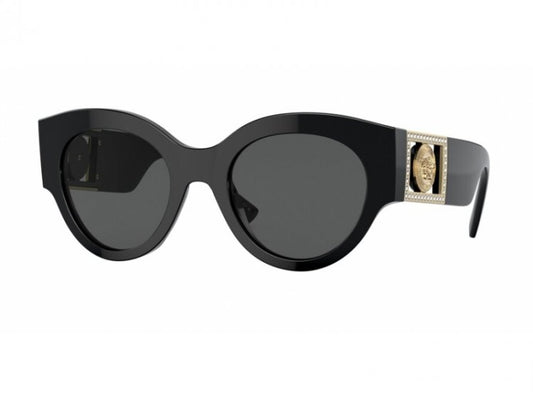 Womens Versace VE4438B Sunglasses Black/ Dark Grey